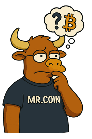Mr. Coin thinking
