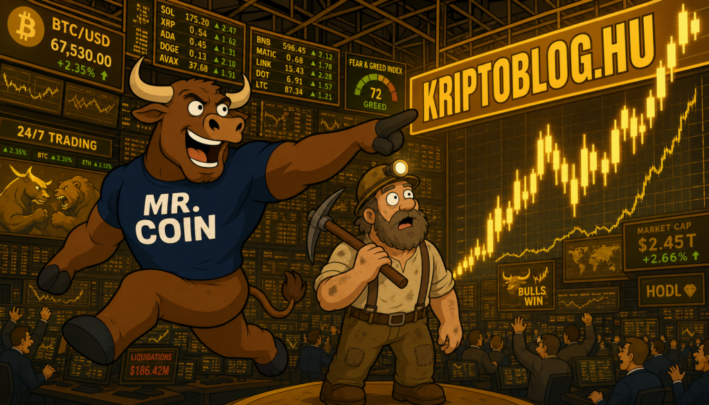 Kripto Árfolyamok Ma: Bitcoin, Ethereum és XRP Elemzés - KriptoBlog.hu borítókép