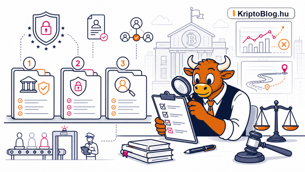 Bithumb szabályozói bírság adatvédelem AML és compliance kockázatok illusztráció KriptoBlog.hu brandjelzéssel